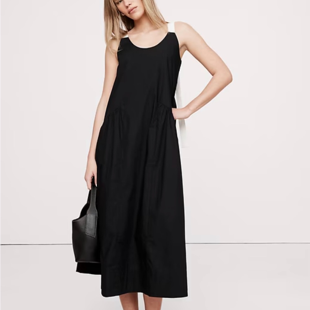 Banana Republic Black Midi Dress